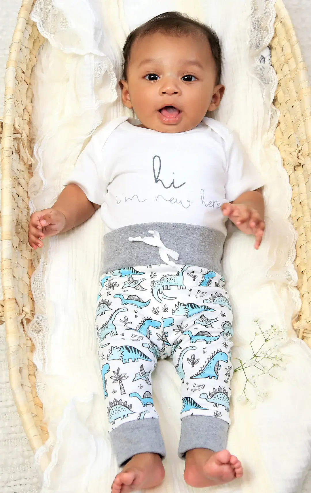 Stompin' In Style - Organic Baby Boy Basket