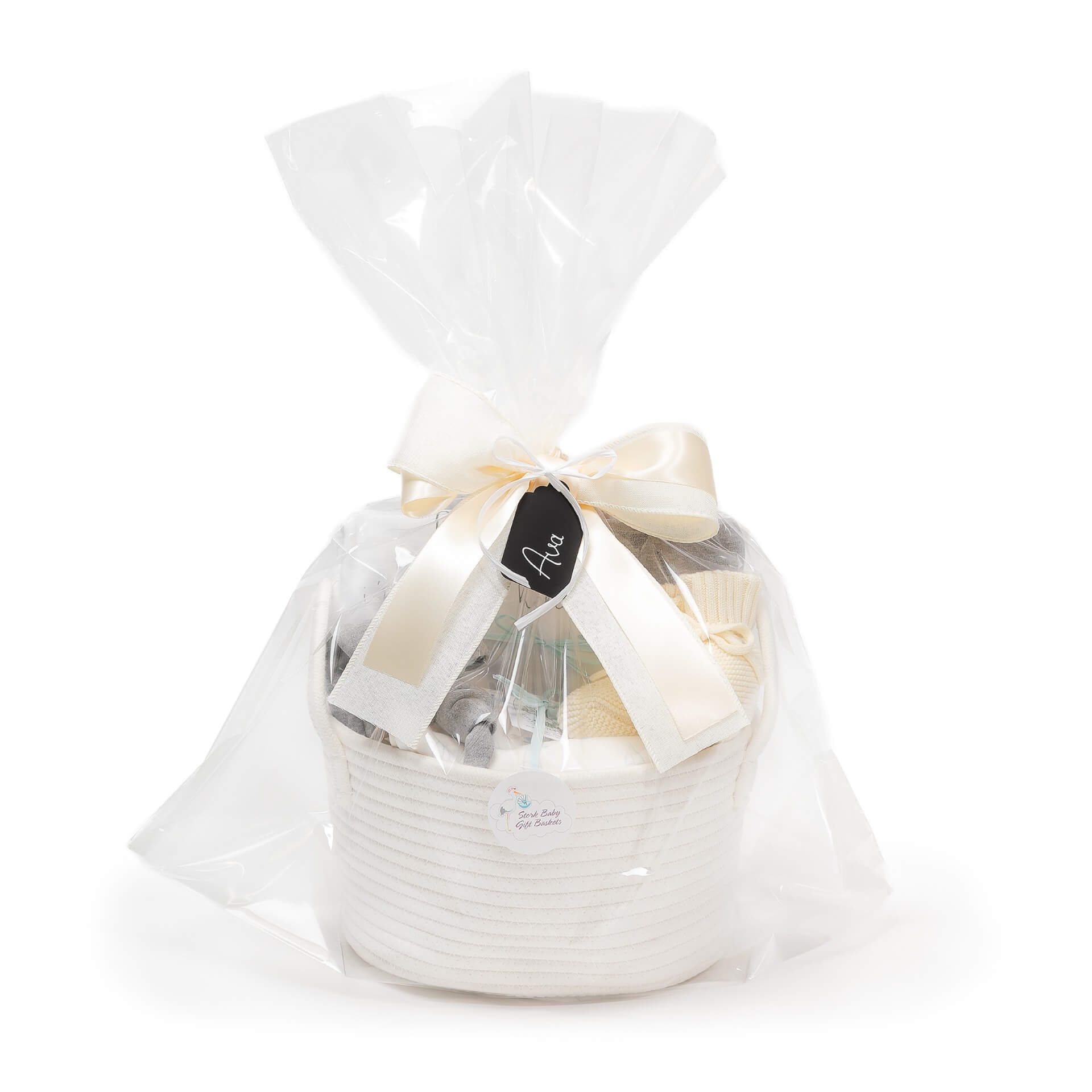 A Basket Full of Organic Rosalie Charm & Storybook Welcome
