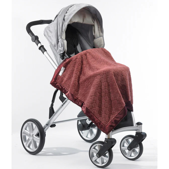 Stroller Baby Blanket - Puff Circles, Truffle