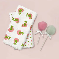 Coo & Cozy Swaddles & Socks Gift Set, Girl