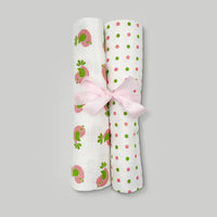 Coo & Cozy Swaddles & Socks Gift Set, Girl