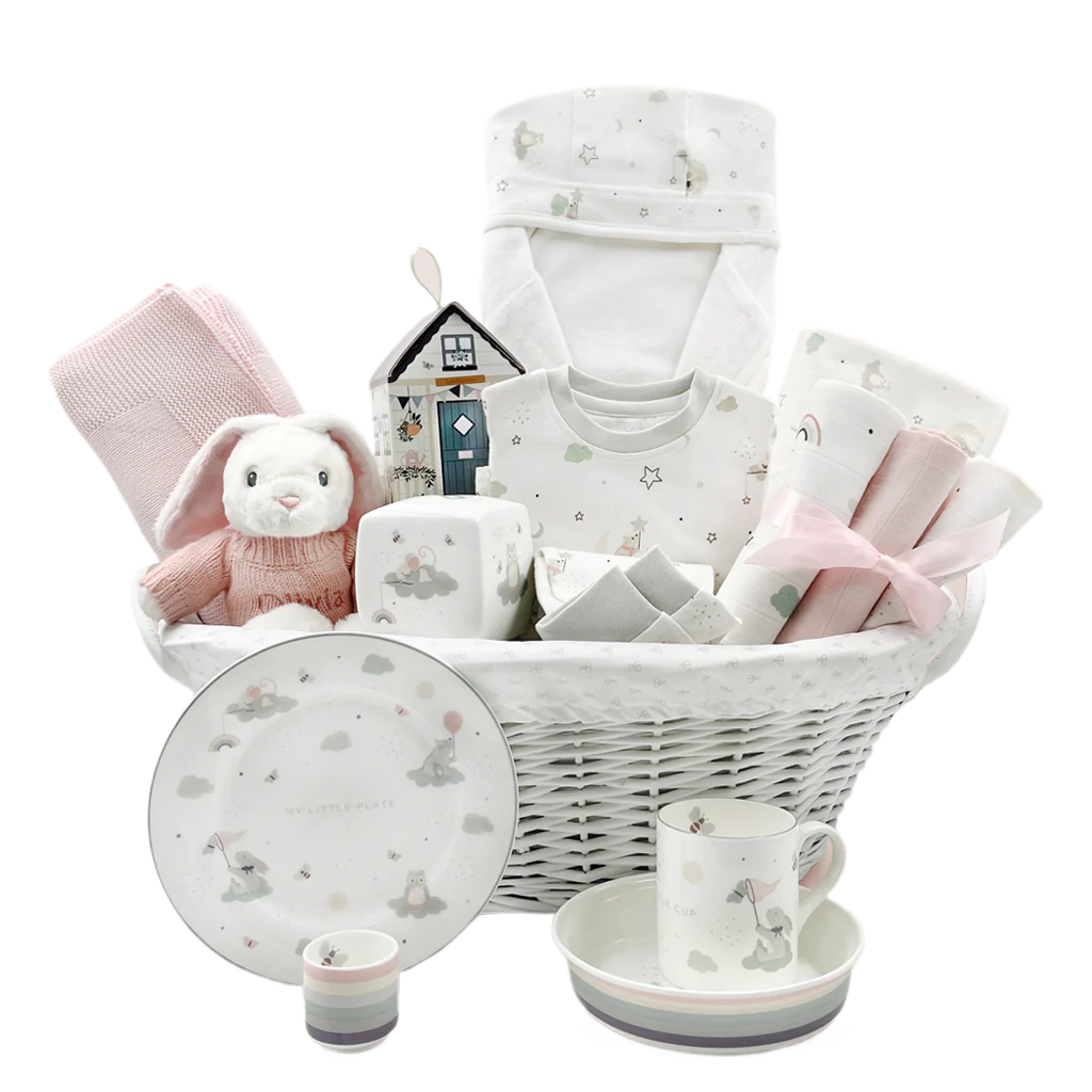 Twinkle Little Star Baby Girl Basket