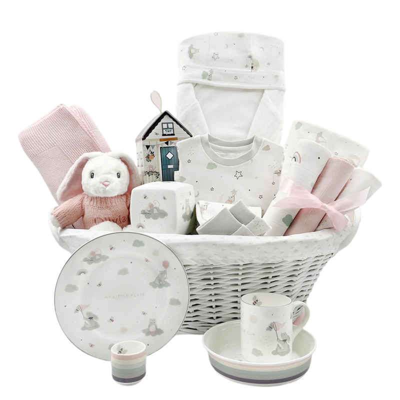Twinkle Little Star Baby Girl Basket