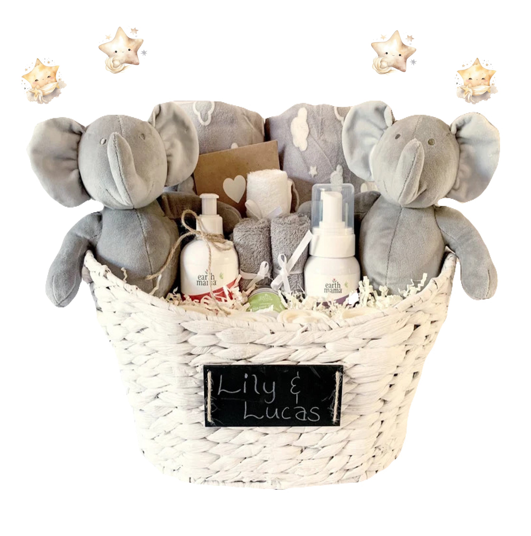 Two Times The Fun Twins Basket