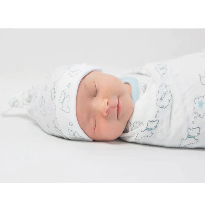 Ultimate Swaddle and Hat New Baby Gift Set - Neutral (BGB-0050)