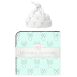 Ultimate Swaddle and Hat New Baby Gift Set - Little Fox