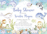 Under The Sea Baby Shower Invitation
