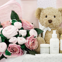 Welcome To The World Luxury Baby Girl Basket