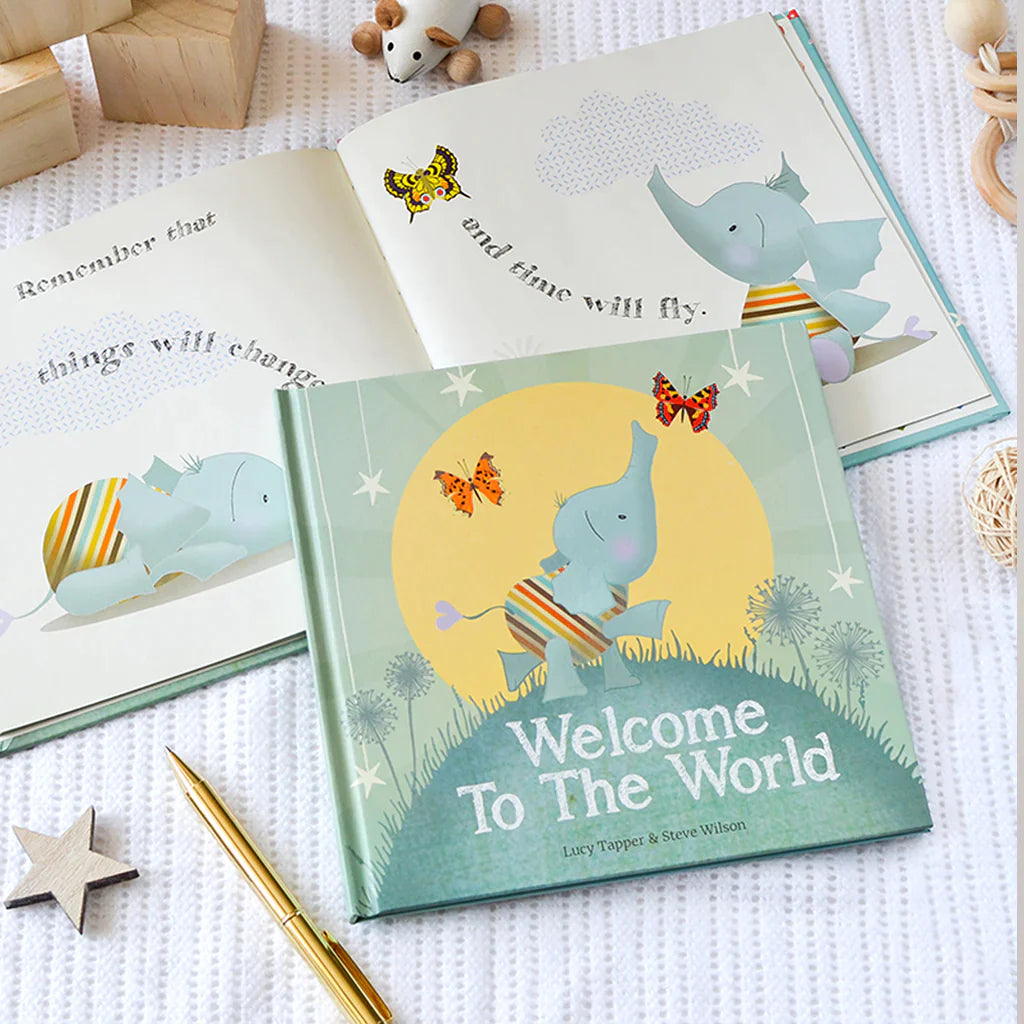 Welcome To The World Luxury Baby Boy Basket - SKU: LBG1043