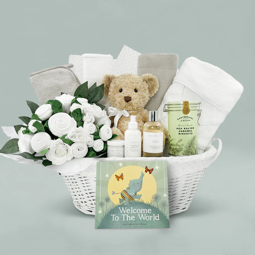 Welcome To The World Luxury Baby Basket