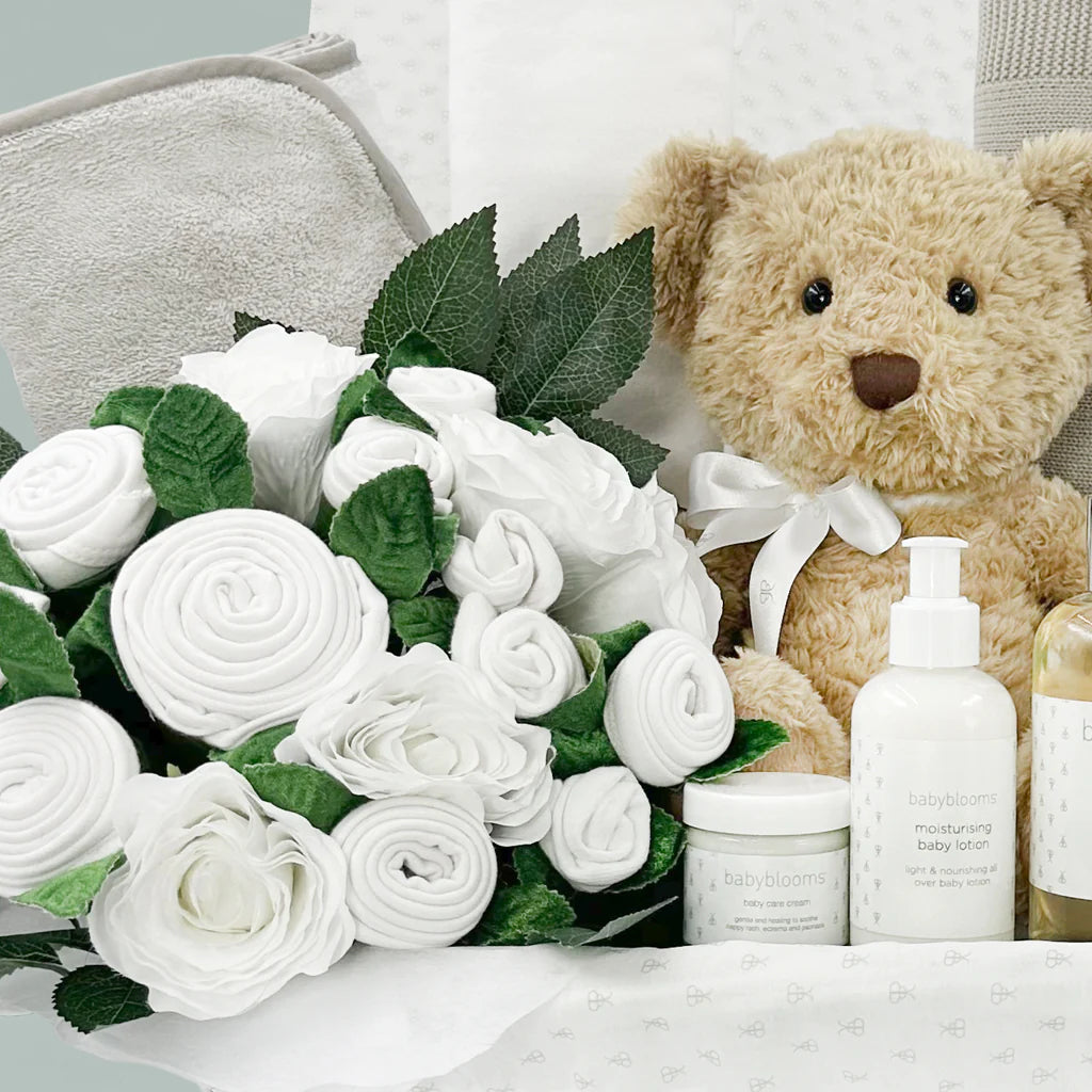 Welcome To The World Luxury Baby Basket - SKU: LBG1044