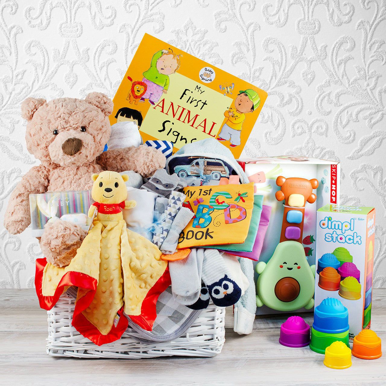 Whimsical Woobie Wonderland Boy Gift Basket