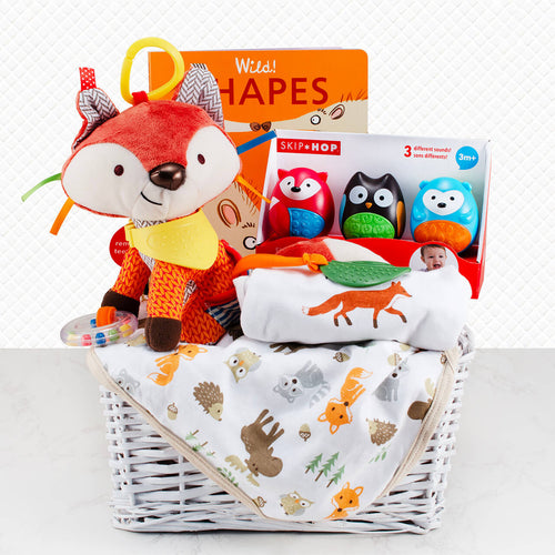 Woodland Friends Baby Basket