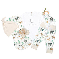 Organic Baby Gift Basket - Magical Forest (Hi I'm New Here) - Neutral