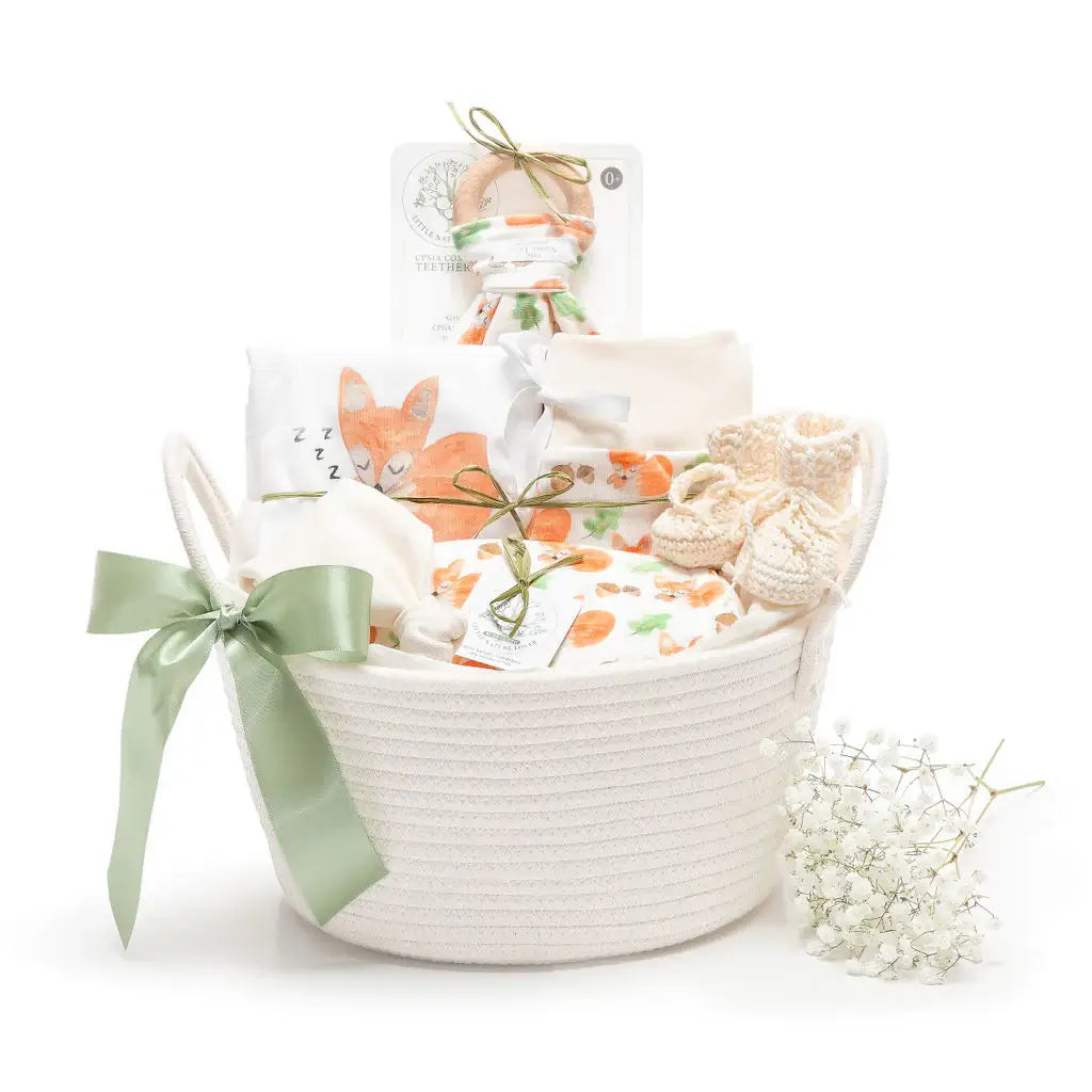 Woodland Whispers Sleepy Fox - Organic Layette Gift Set