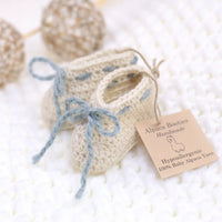 The Alpaca Lullaby Newborn Cap & Bootie Set | Baby Boy