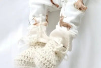The Alpaca Lullaby Newborn Cap & Bootie Set | Gender Neutral