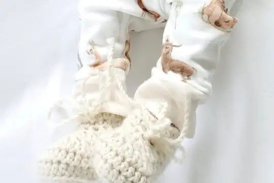 The Alpaca Lullaby Newborn Cap & Bootie Set | Gender Neutral