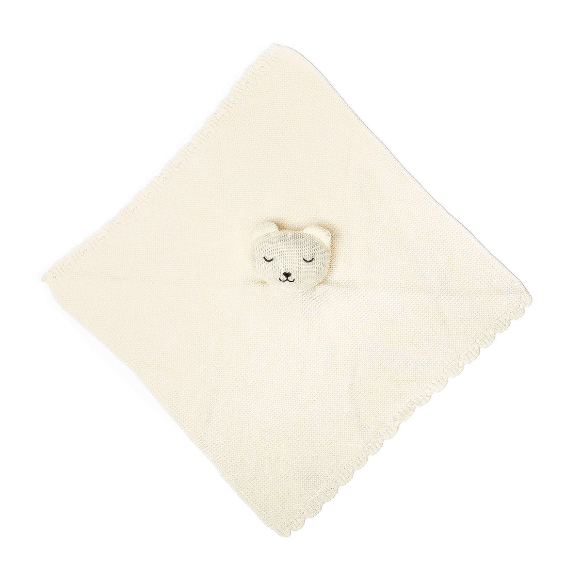 Add Bear-Natural Lovey Blanket