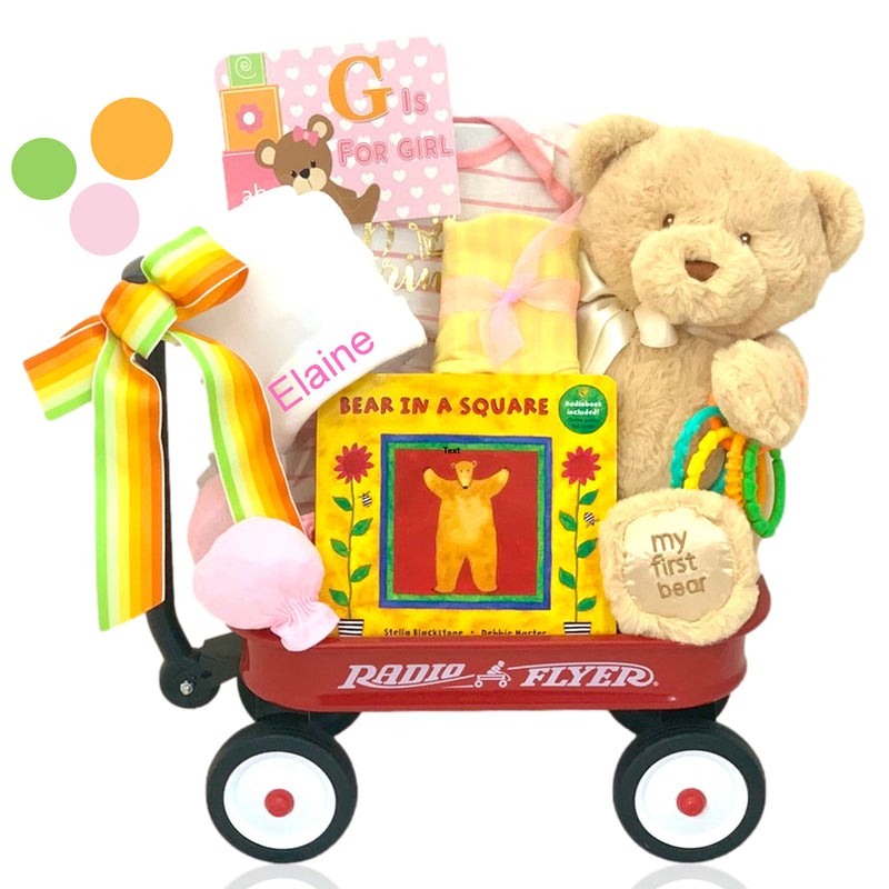 Beary Cute Baby Girl Wagon
