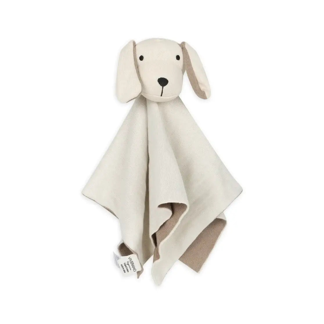 Biscuit Puppy two-tone natural organic cotton puppy dog lovey security blanket for babies