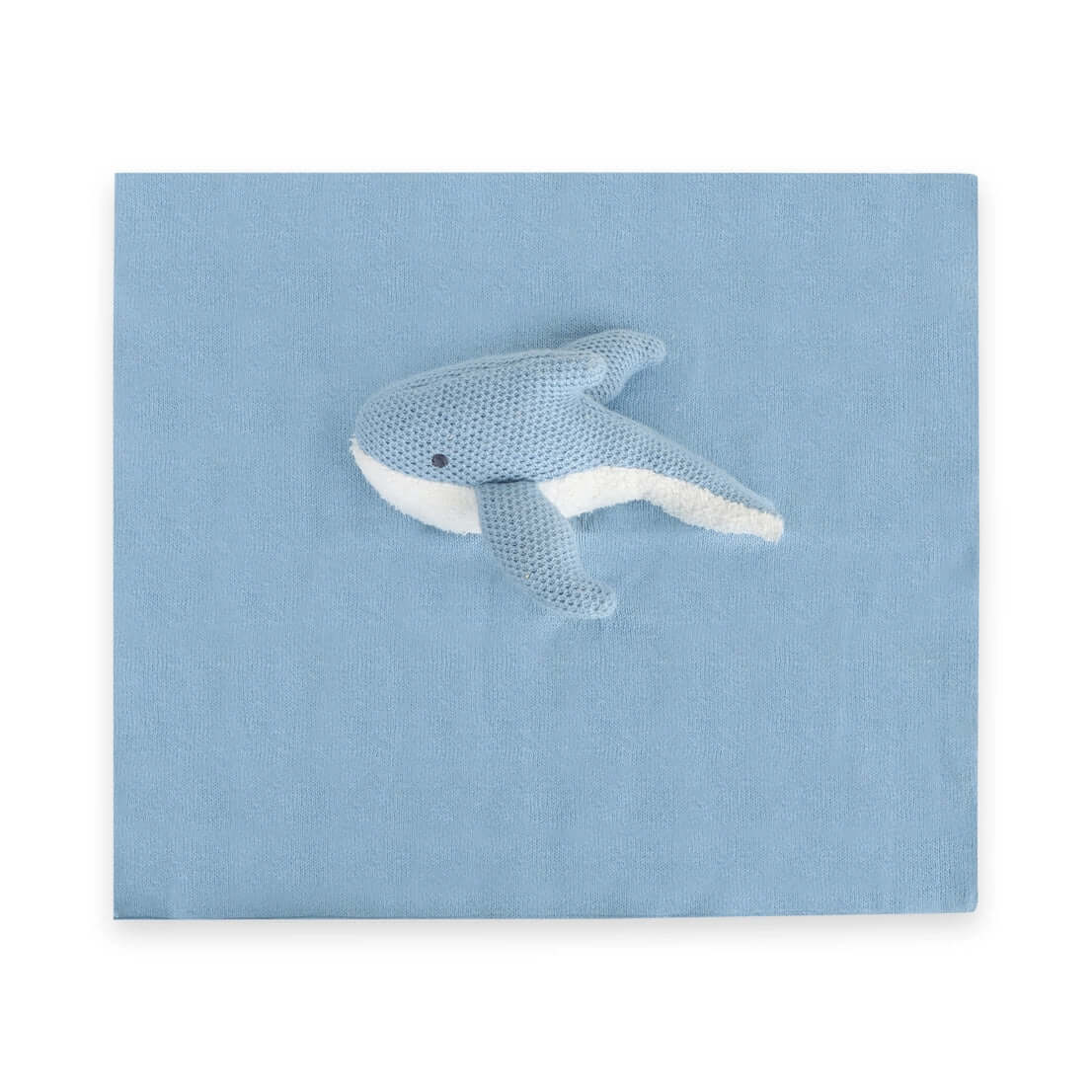 Blue Whale | Organic Lovey Security Blanket