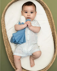 Blue Whale | Organic Lovey Security Blanket