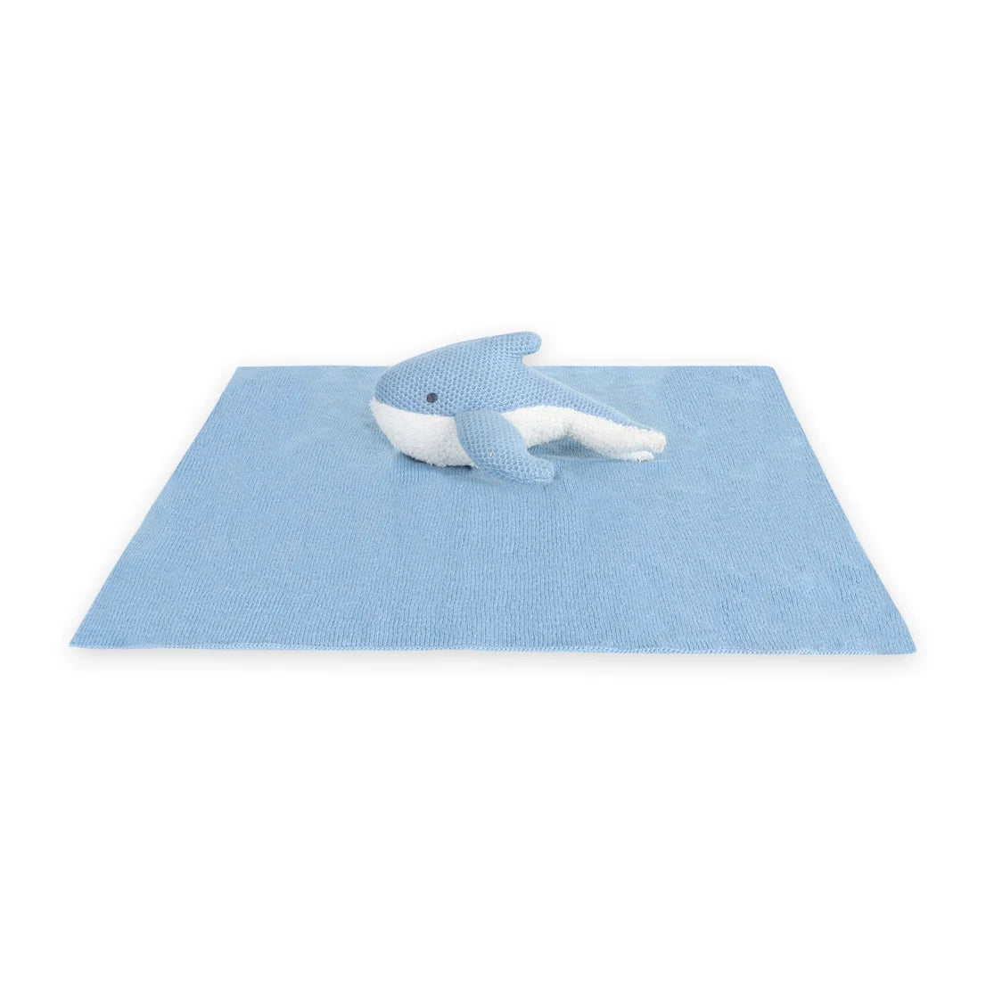 Blue Whale | Organic Lovey Security Blanket