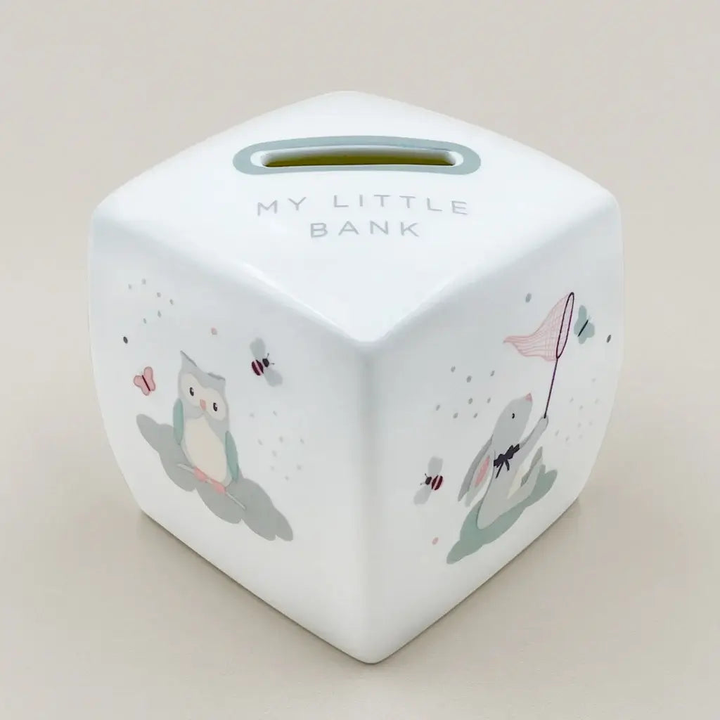 Eco Bunny & China Money Box Keepsake Gift Set for Baby Boys