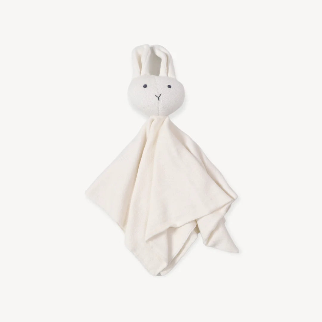 Cottontail Bunny ivory organic cotton knit bunny lovey for babies