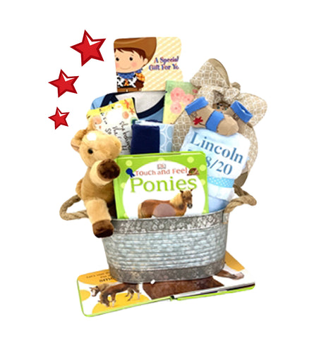 Twinkle Little Star Luxury Baby Gift Basket - SKKU:  LBG1014