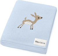 Luxury Cotton Deer Knit Swaddle Baby Blanket