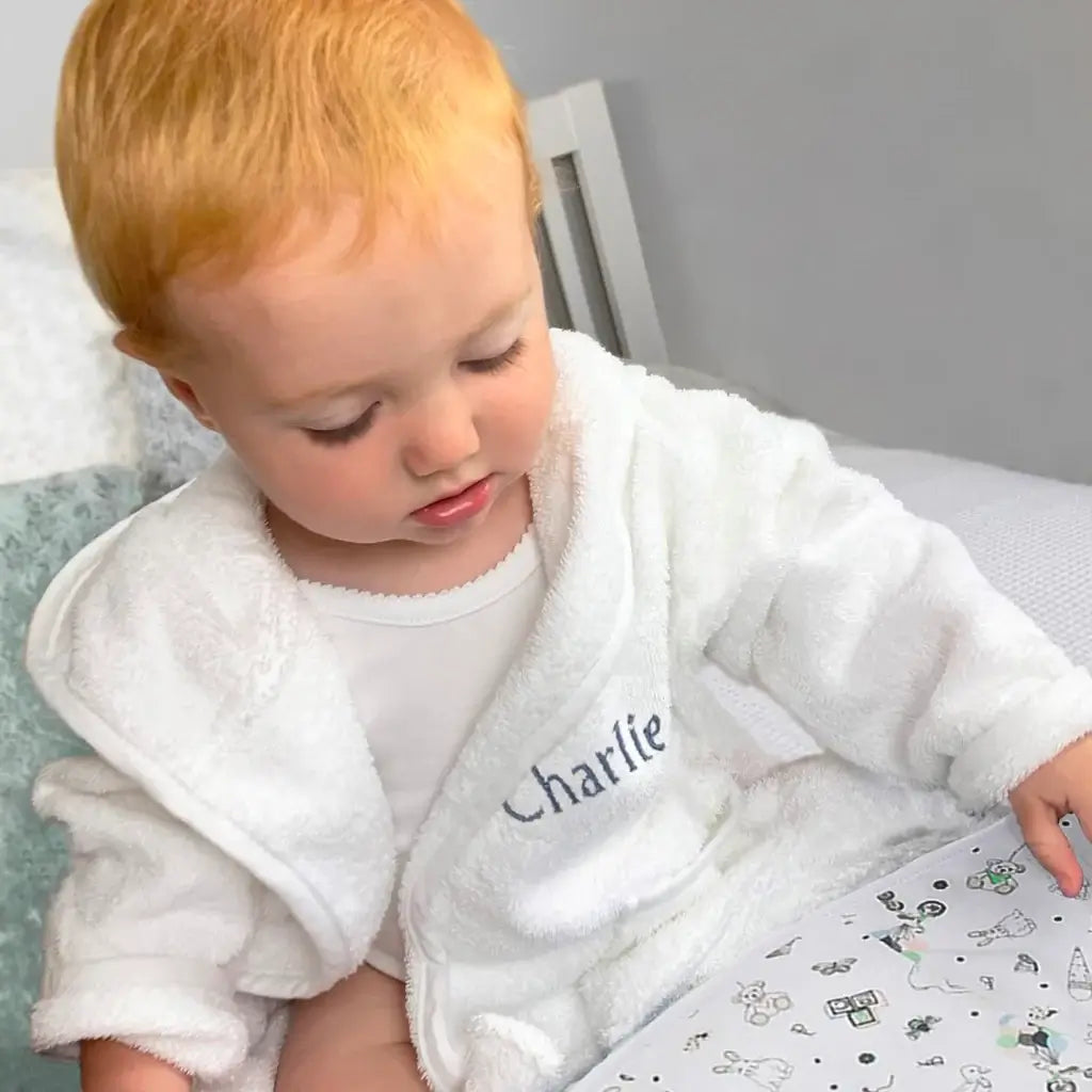The Cozy Cottontail Duo | Twin Baby Gift Set | Plush Bunny & Bathrobe Set