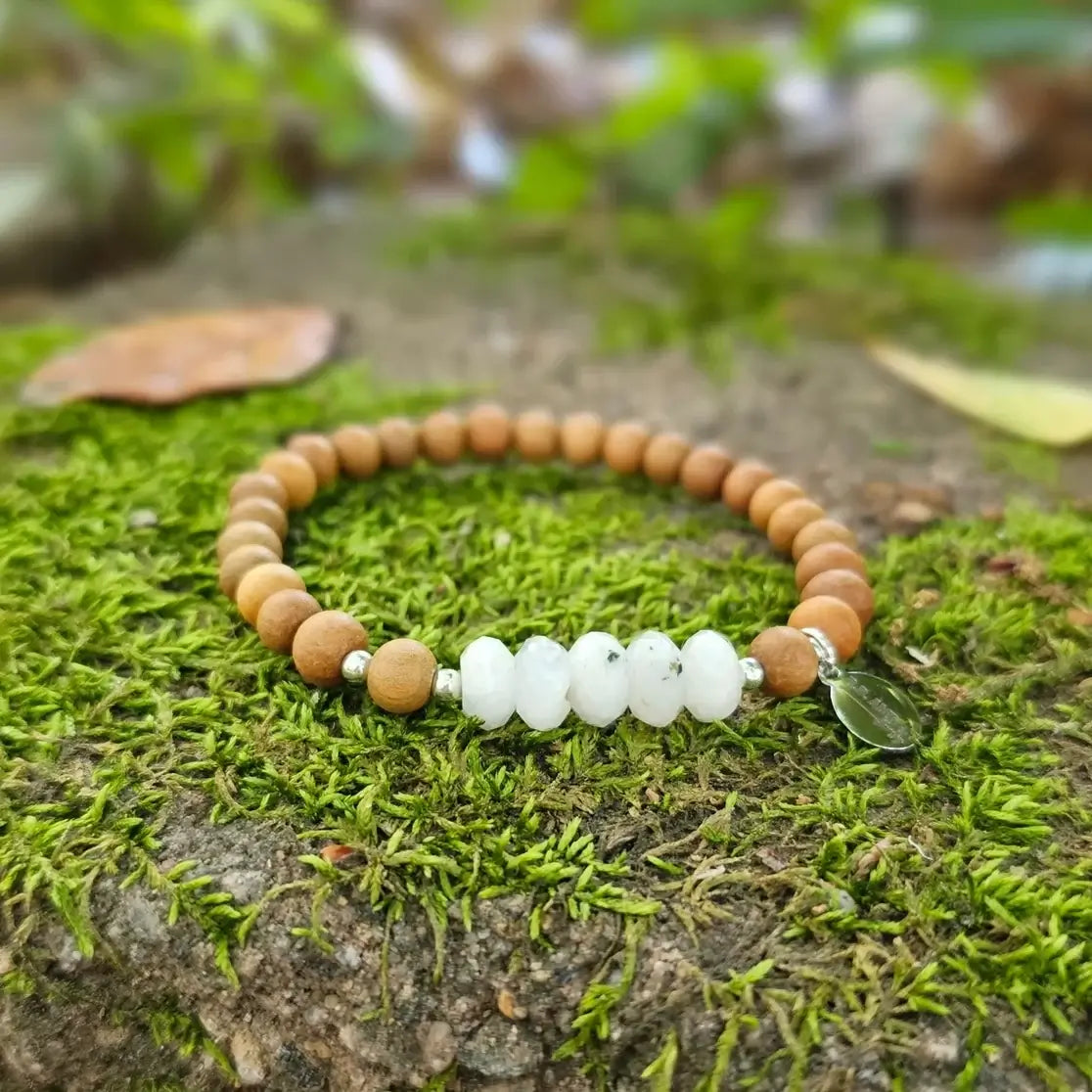 For This Child Motherhood Bracelet | New Mom Gift Add-On | Moonstone
