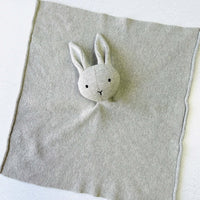 Cottontail Bunny Organic Lovey | Baby Security Blanket | Gray