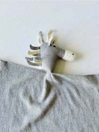 Dapple Horse Organic Lovey | Baby Security Blanket | Gray