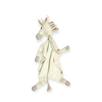 natural-horse organic cotton lovey security blanket in a soft sweater knit, a gender-neutral baby gift
