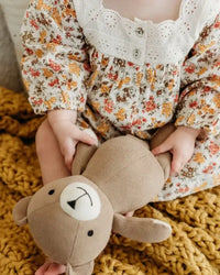 Peanut Lil Bear Plush | Organic Handmade Toy | Cotton Knit