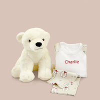 Perry Polar Bear & Storybook | Personalized Christmas Eve Set | 6-12 Months