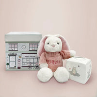 Eco Bunny & China Money Box Keepsake Gift Set for Baby Girls