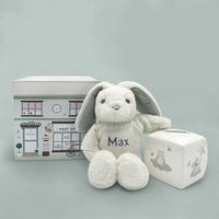 Eco Bunny & China Money Box Keepsake Gift Set — Gender Neutral Baby Gift