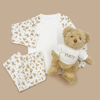 Personalized Teddy Bear & Baby Pajamas Gift Set