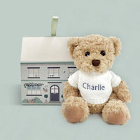 Personalized Knit Sweater Teddy Bear - White