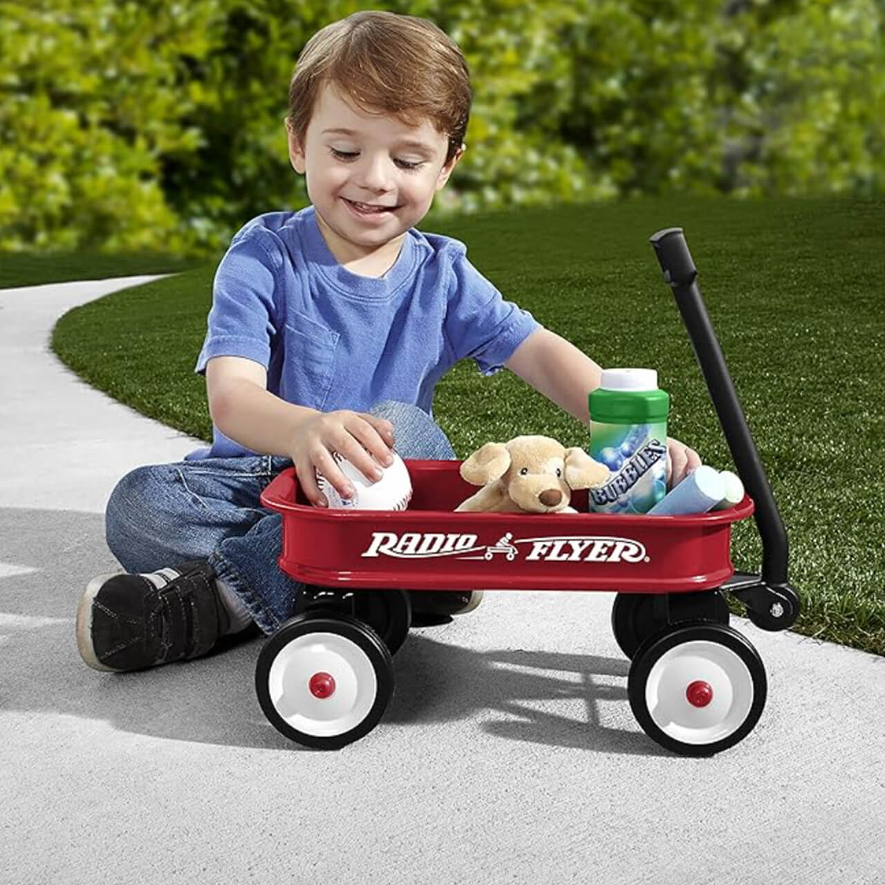 Ready, Set, Play! Red Wagon Gift Set