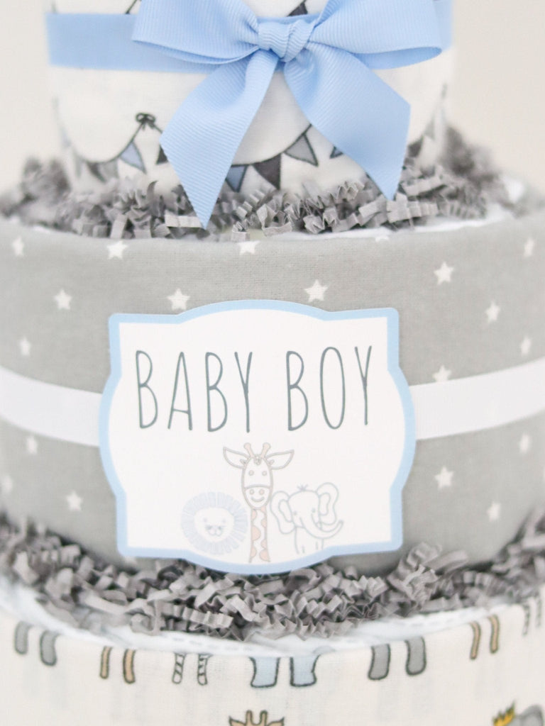 Royal Safari Diaper Cake - SKU:  DCBG1002