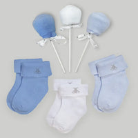 The Little Luxury | Moses Basket Gift Set | Baby Boy