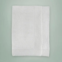 My First Steiff Teddy Bear, Gray Knitted Blanket & Muslin Gift Set