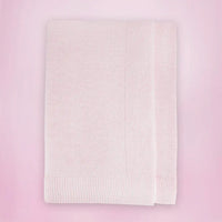 My First Steiff Teddy Bear, Pink Knitted Blanket & Muslin Gift Set