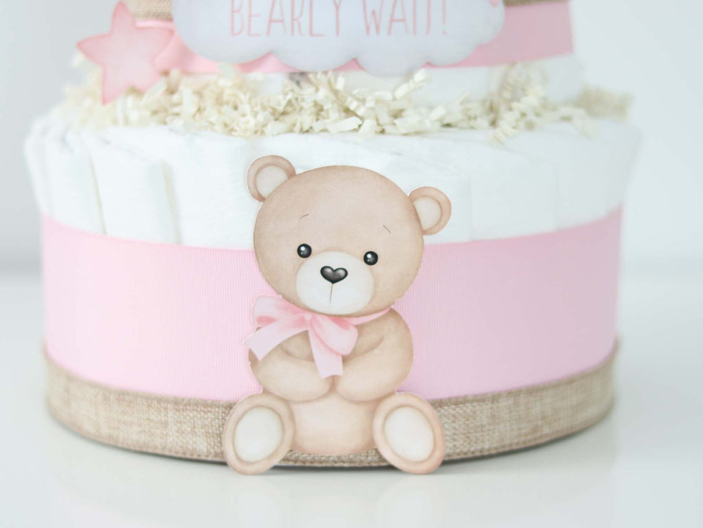 Teddy Bear Diaper Cake Collection - Pink  SKU:  DCBG1007