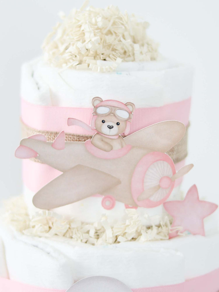 Teddy Bear Diaper Cake Collection - Pink  SKU:  DCBG1007